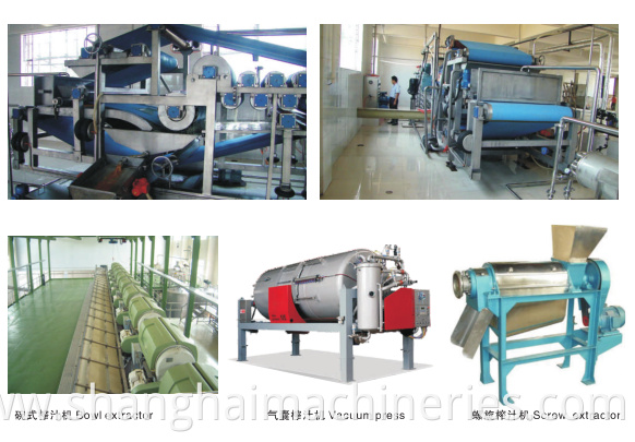 Complete banana fruit drinking juice concentrate production line